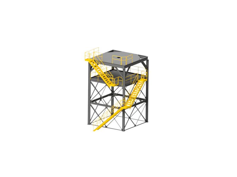 Torre metálica com escada interna